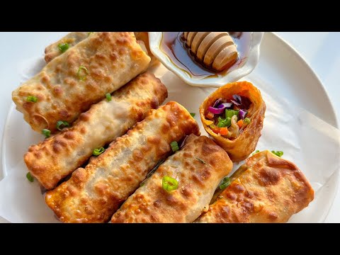 The Crispiest Veggie Egg Rolls DO EXIST 😳🤯 #shorts #viralshorts #eggrolls