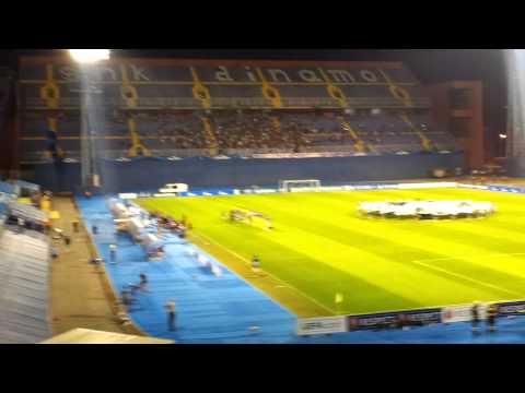 Dinamo Zagreb : NK Maribor - Champions League anthem, 22.08.2012