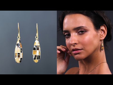 Statement amber earrings, one of a kind boho chic jewelry by Emmanuela®