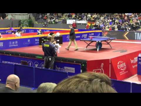 Ma Long vs Jonathan Groth @ German Open 2016 (private video)