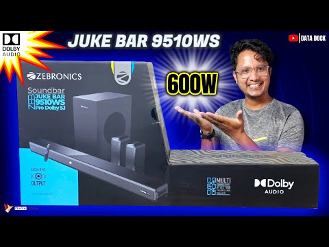 Thumbnail for ZEBRONICS Juke BAR 9510WS PRO Dolby 5.1 Soundbar with 600 Watts & Wireless Satellites & Subwoofer