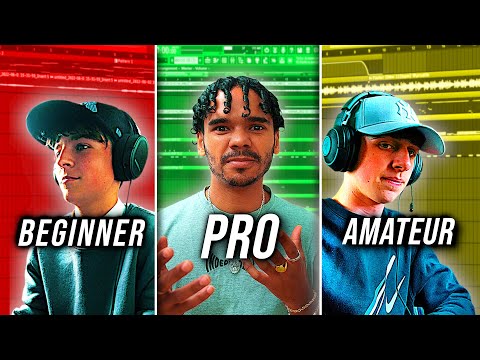 BEGINNER VS AMATEUR VS PRO PRODUCER | Who's Made The Hardest Beat?!?!
