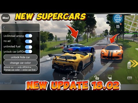 madout2 new update 18.02 unlocked all cars 🤑 new expensive cars physics 💀 and drive test