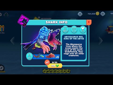 ABYSSAURUS REX Unlocked It Is Better Than Luminite Shark - Hungry Shark Evolution