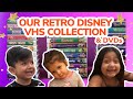 Happy Family Vintage Disney VHS DVD Collection Toy Story Cinderella Aladin Bambi Kids