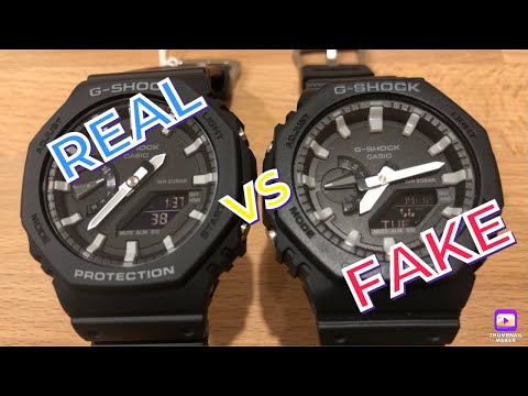 Fake vs Real Casio G-SHOCK GA 2100 “CasiOak” unboxing