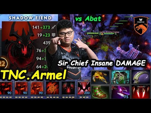 TNC Armel [Shadow Fiend] MIDLANE INSANE RIGHT CLICK DAMAGE Dota 2 7.23E pro Gameplay