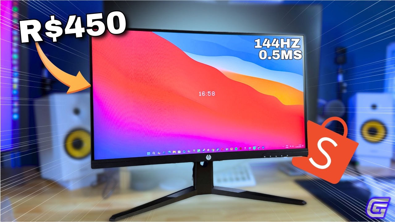 Miniatura da avaliação em vídeo de Monitor Haiz Gamer 25'' 144Hz FHD Adaptative Sync