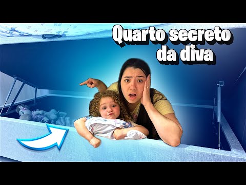 SLEEPING IN DIVA'S SECRET ROOM | *we got scared*
