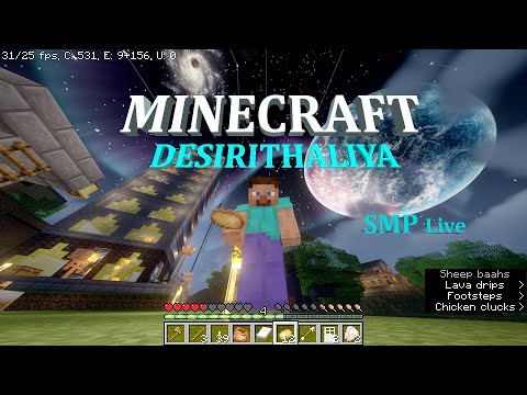 DESIRITHALIYA - Minecraft Live Wither Destroy Every Player house | Java + Pocket Public SMP Server | minecraft live