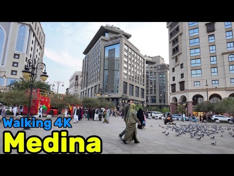A Stunning Afternoon Walk Near the Prophet’s Mosque – Medina 4K