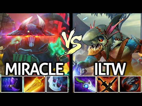 MIRACLE Juggernaut Radiance VS ILTW Slark - Battle in Ranked 7.25 Dota 2
