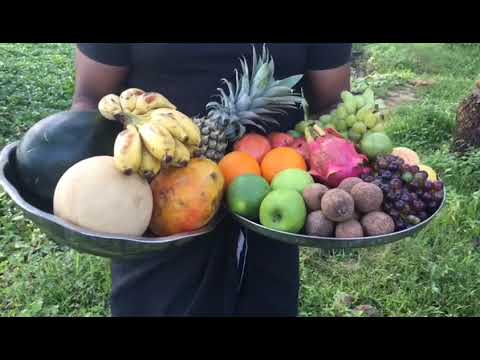 Cocktail fruit jelly cake