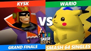 SSC 2019 SSB64 -  kysk (Captain Falcon) VS  Wario (Pikachu) Smash 64 Grand Finals