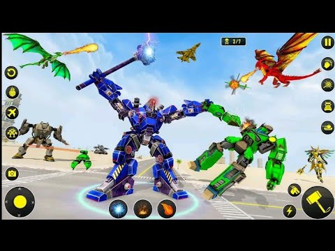 Drone Robot Car Game 3d
