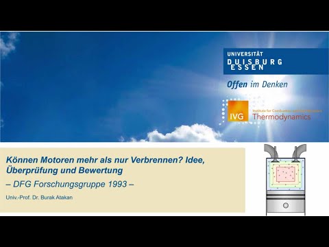 Können Motoren mehr als nur verbrennen? Idee, Überprüfung und Bewertung - Burak Atakan