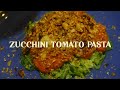 asmr: Making Zucchini Tomato Pasta on a gloomy day