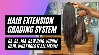 Hair Extension Grading System: 8A, 9A, 10A, Raw Hair, Virgin Hair (What does it all mean?)