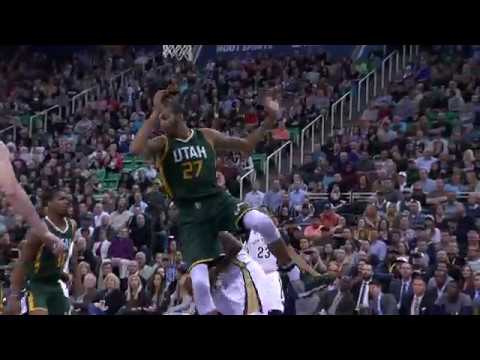 DeMarcus Cousins Powerful Jam | Pelicans vs Jazz  | 3.6.17 | 16-17 NBA Season