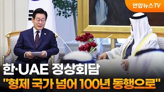 한·UAE 정상회담…"형제 국가 넘어 100년 동행으로" / 연합뉴스TV (YonhapnewsTV)