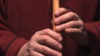 Amazing Grace 5 Hole Flute Part 1 of 2, How to Play Native American Flute Lesson by Ketih Davis