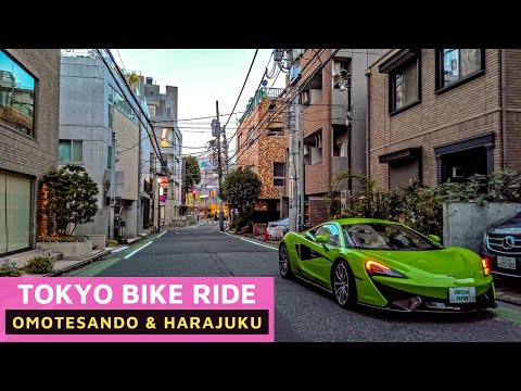4K Tokyo Bike Ride - Omotesando(表参道) & Harajuku(原宿) Side Streets - Japan 2020