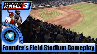 Super Mega Baseball 3 Founder’s Field Stadium Day Time Gameplay Moose vs Wideloads PS4 Pro