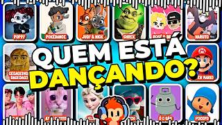 🕺QUEM ESTÁ DANÇANDO? #16 🎵 | Poppy Playtime | Judy e Nick | Pocoyo | Saja Boys | #quiz #macaquiz