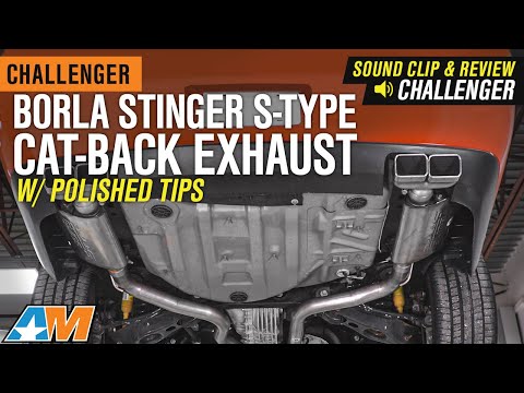2009-2014 Challenger 5.7L Borla Stinger S-Type Cat-Back Exhaust w/ Polished Tips Sound Clip & Review