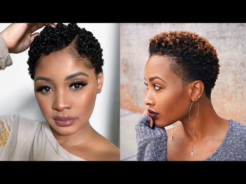 Coiffures mignonnes et tendances à faire sur cheveux courts et crépus.