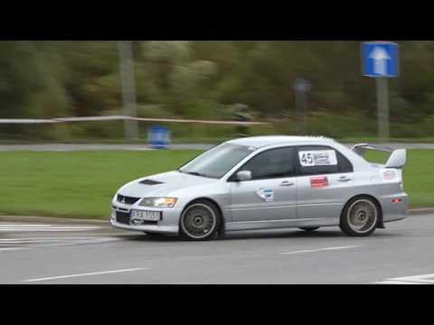Super Oes 2017 Nowy Sącz #45 Damian Nowak/Krzysztof Czoch - Mitsubishi Lancer przejazd 2