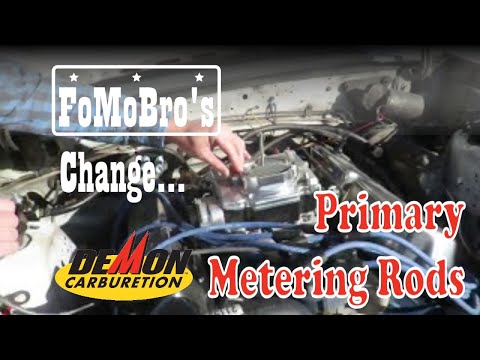 How to change primary metering rods in Street Demon carburetor