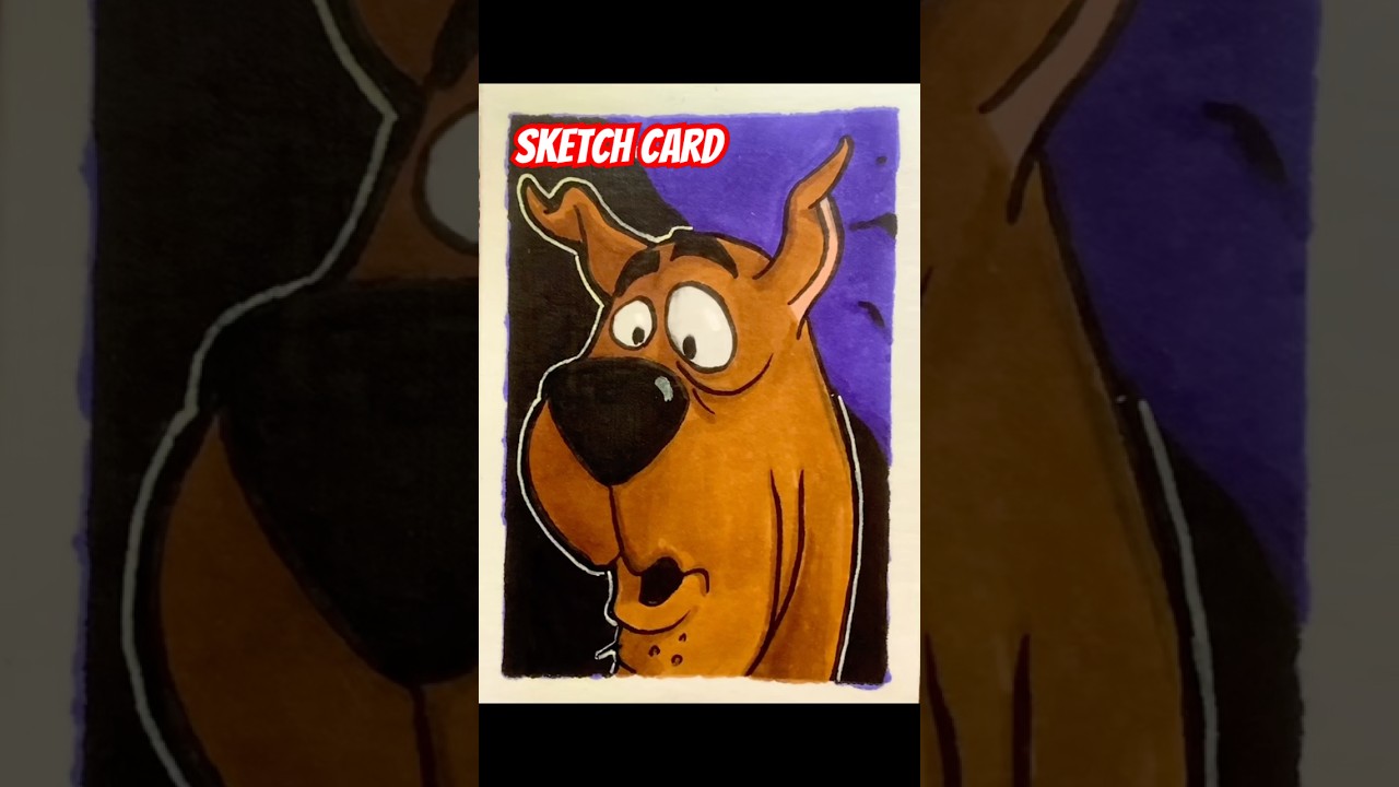 Scooby-Doo Sketch Card. #scoobydoo #hannabarbera #classiccartoons #cartoon #sketchcard #art #ZAC