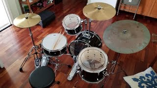 Video thumbnail for Pearl Roadshow 5 Piece Drum Set Unboxing & Review by Scotty Jarrard