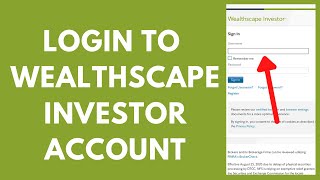 Wealthscape Investor Login - How to Sign in to Wealthscape Investor Account (2023)