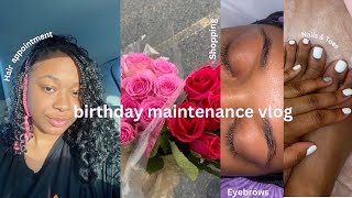 birthday maintenance vlog ( hair appointment, nails , shopping, photoshoot prep & more )