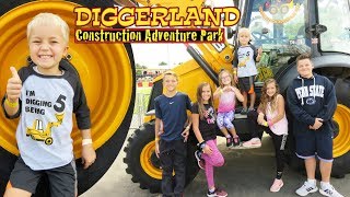 Kids Operate REAL Construction Machinery at Diggerland USA! | Crazy8Family