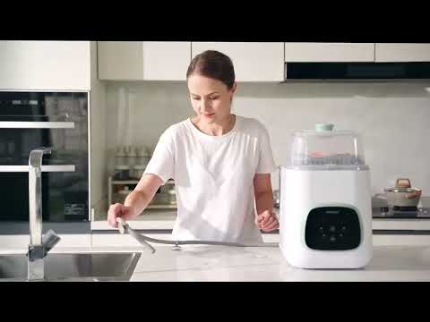 Momcozy KleanPal Pro Baby Bottle Washer and Sterilizer, One Touch Operation, 9 Cleaning Mode