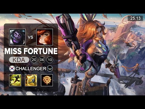Miss Fortune vs Lucian ADC - KR Challenger - Patch 25.13 Season 15