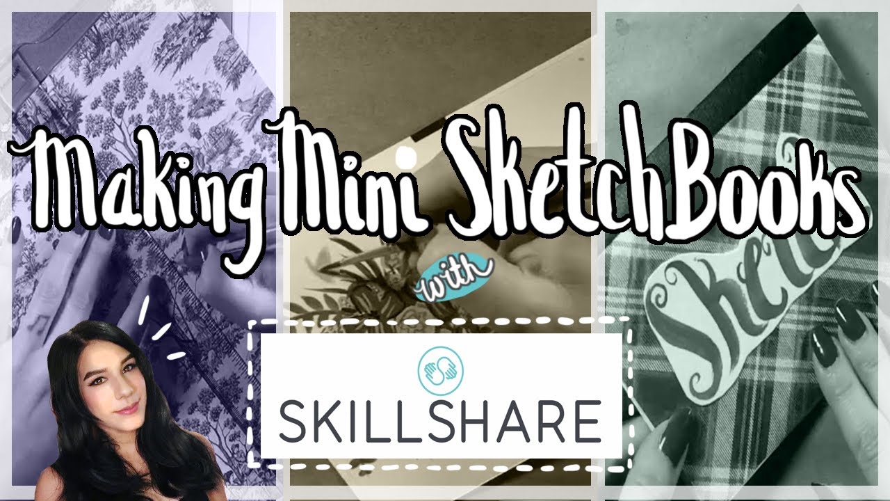 Making Personalized Mini-Sketchbooks Using Skillshare! | Emily Artful