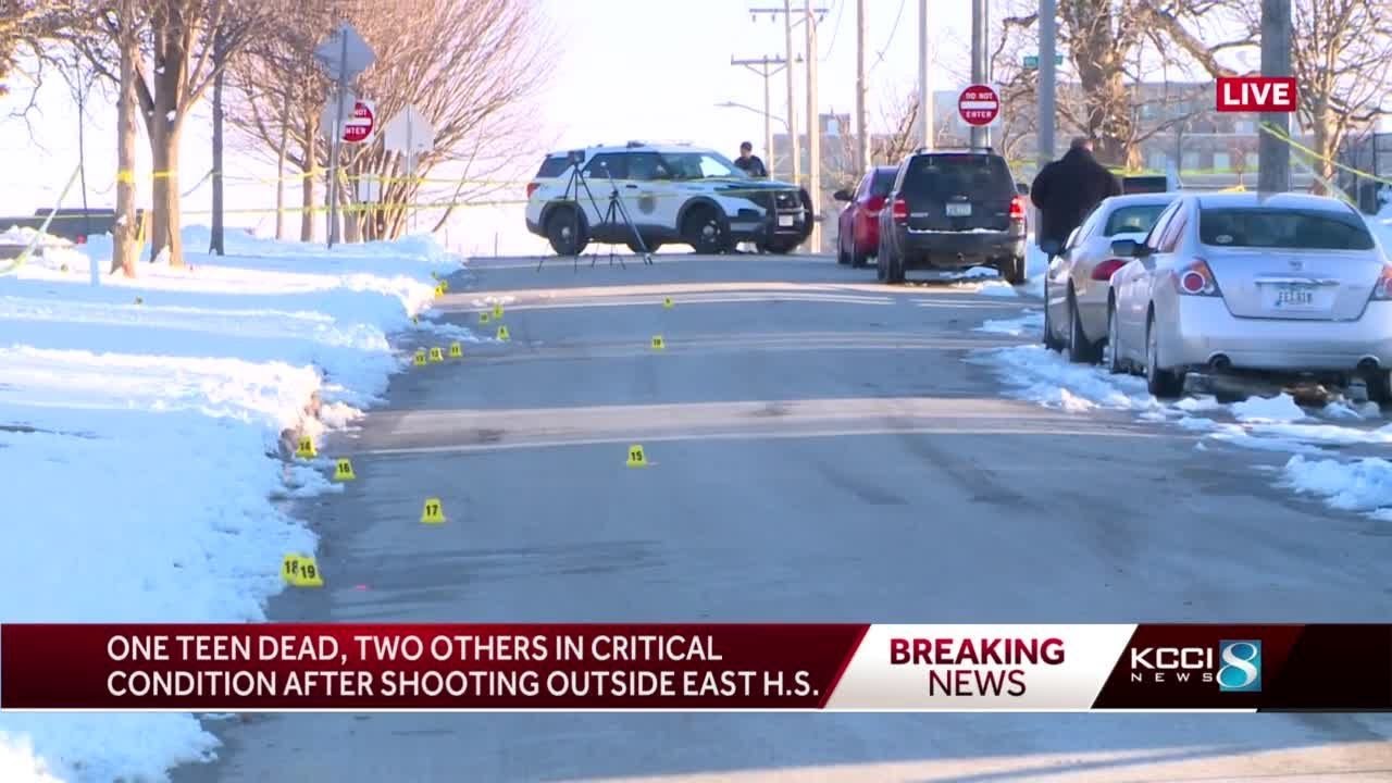 1 dead, 2 injured in shooting outside of East High in Des Moines