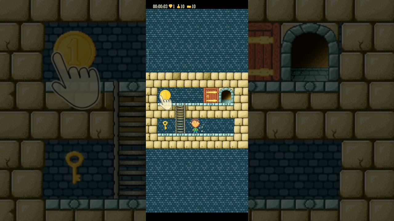 Jack adventures level demo #collecting #keys #diamond #money #opendoors #reachome