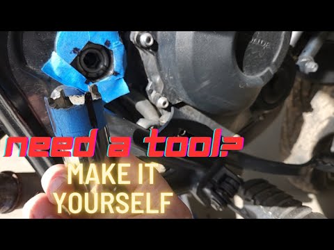 How To: Make Your Own FREE Motorcycle Swingarm Lock Nut Socket Tool (DIY, Save $$$)