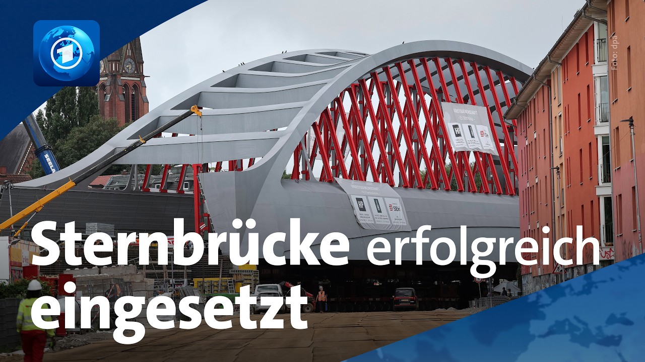 Spektakulärer Bau-Transport: Sternbrücke in Hamburg fertig