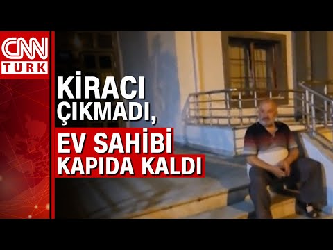 Bu kez ev sahibi sokakta kaldı: Kiracısının kapısının önüne koyduğu koltukta yatıyor!