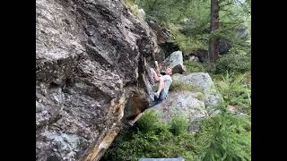 Video thumbnail of Atlantide, 8a. Rifugio Barbara