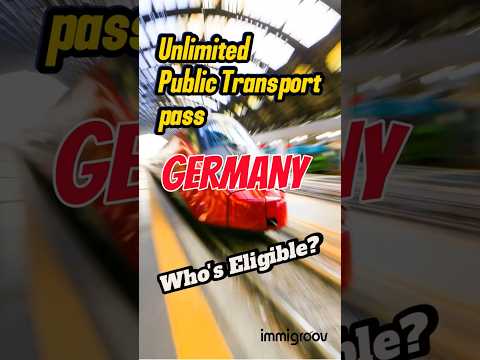 Unlimited Travel Pass in Germany | Public Transport Tips | Everyone can use it #immigroov