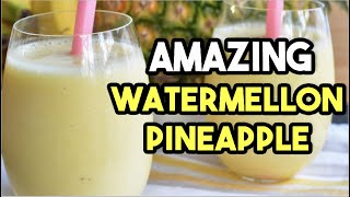 Watermelon Pineapple and Strawberry Smoothie - Smoothie Recipes