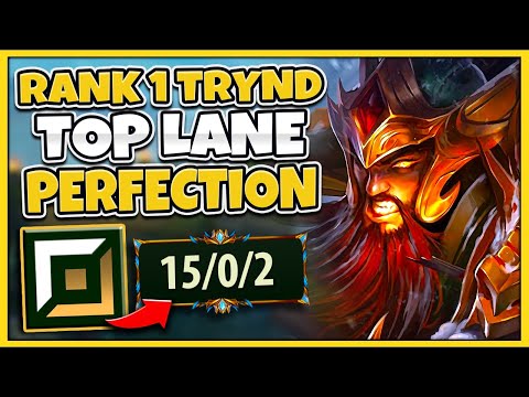 #1 TRYNDAMERE WORLD ABSOLUTELY DECIMATES TOP LANE (PERFECT GAMEPLAY) - League of Legends
