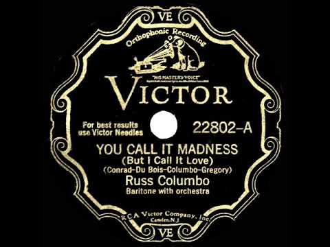 1931 HITS ARCHIVE: You Call It Madness (But I Call It Love) - Russ Columbo